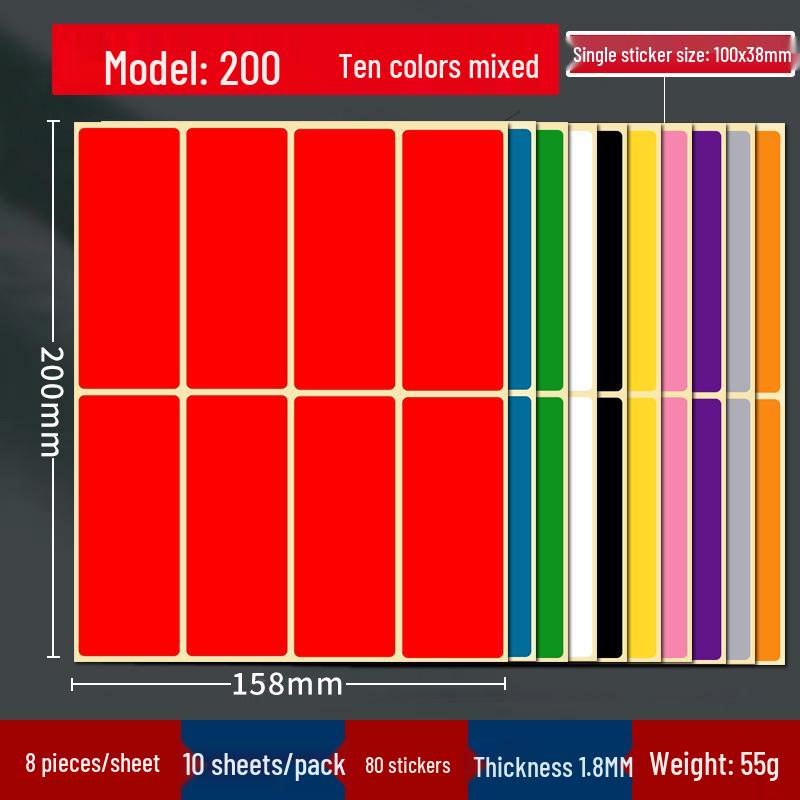 Наклейки-метки с круглыми точками разных цветов - Доступны в 10, 16 и 20 ярких цветах
