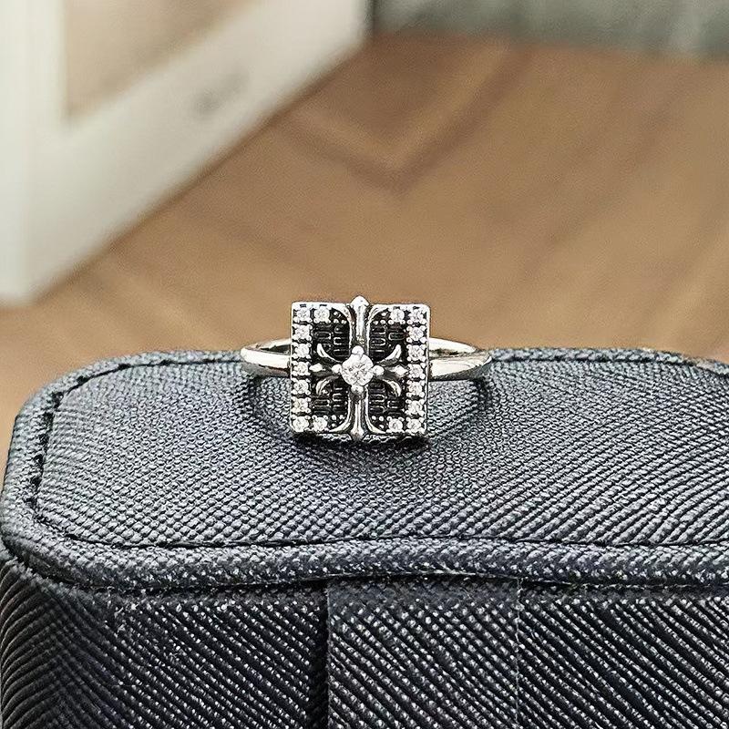 Новый продукт Модное кольцо-звезда с двойным слоем Zir*****Ручка Простой модный регулируемый набор колец для женщин