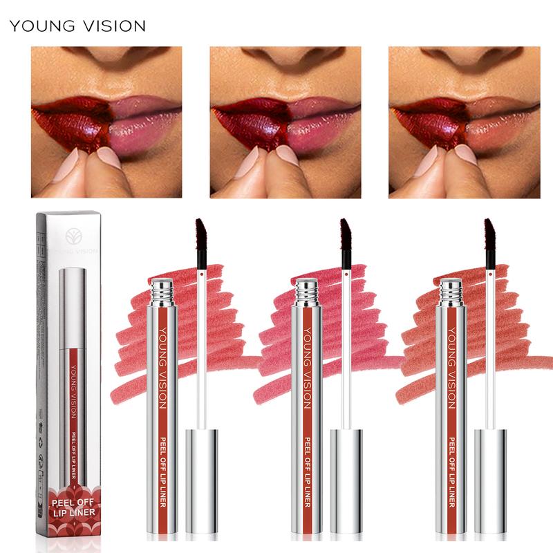 Карандаш для губ Tear-Off Peel-Off Lip Liner Матовый карандаш для губ с липучкой, не размазывается, карандаш для макияжа 3 цвета