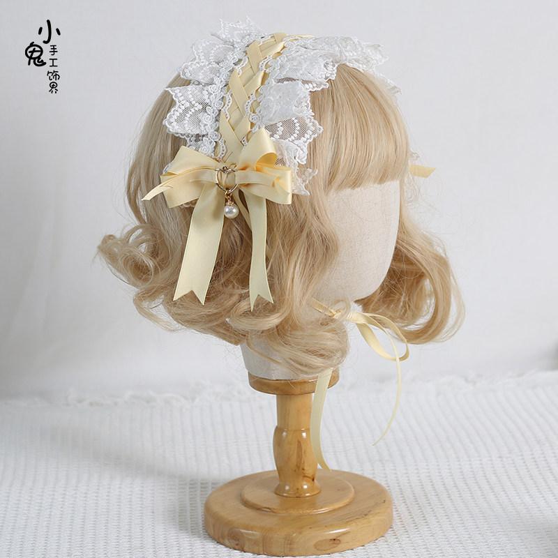 Original Sweet Lolita Cat Ear Headband Bow Hairpin Headgear Lolita Ear Clip Hair Accessories Headband
