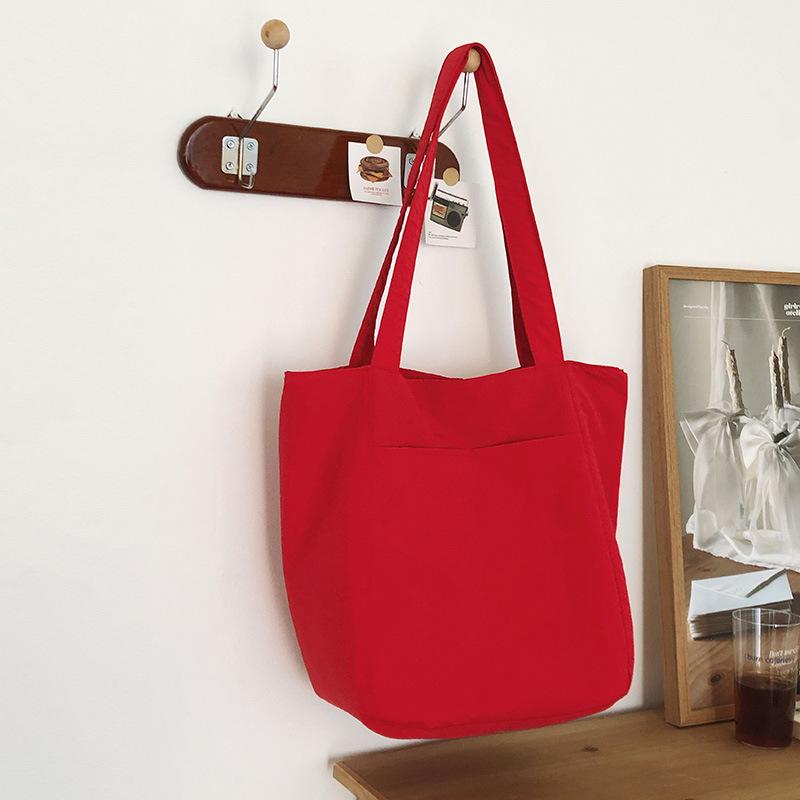 New shoulder crossbody handbag women's bag large bag girls large capacity literature and art students simple casual tote bag