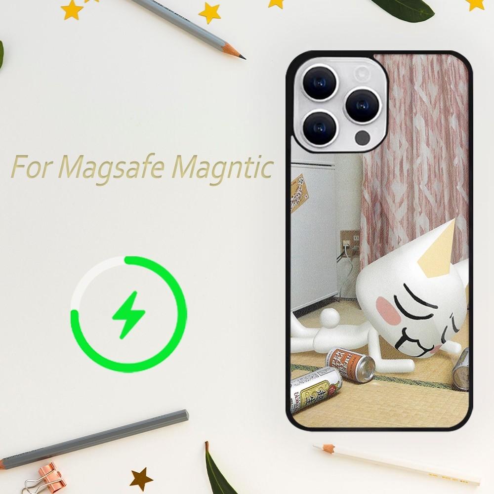 Милый чехол для телефона Inoue Toro Cat для iPhone 15 14 13 12 11 Plus Pro Max Magsafe с магнитной беспроводной зарядкой