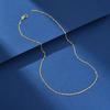 925 Sterling Silver Thin Chain , 1.5mm Singapore Necklace, Twist Chain, Gold-plated,Pendant Assembly Chain