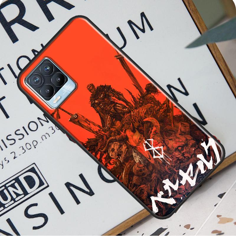 Berserk Guts Anime для Realme GT Neo 2 GT Master C21 C3 8i 7 8 Pro Чехол для OnePlus 9R 8T Nord2 9 Pro