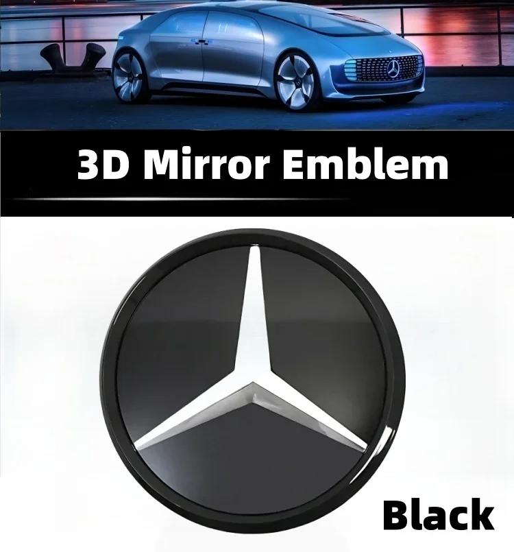 Автомобильная наклейка Логотип на решетку радиатора для Mercedes Benz W156 W204 W205 W210 W211 W212 W213 Класс C E GLA GLK ML GLC GLE