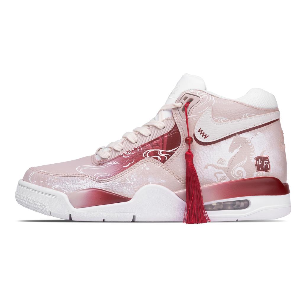 Nike Flight Legacy Total Crimson Edge Cloud Средние Винтажные Баскетбольные Кроссовки Унисекс Красные BQ4212-101(Команда1856--)