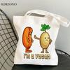 Веганская сумка для покупок bolso, холщовая сумка-шопер bolsas de tela, сумка для вторичной переработки, сумка для мусора, эко-сумка, boodschappentas, сумка-тоут sacolas