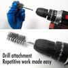 6Pcs Stainless Steel Wire Brush Set Hex Handle Drilling Cleaning Tools for Grinding, Polishing & Rust Removal