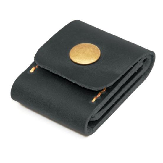 Чехол для медиатора на 3 слота, сумка-держатель медиатора, чехол из искусственной кожи для хранения медиатора с застежкой-кнопкой для любителей гитары