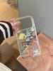 INS Cute Deer Glitter Shiny Stars Clear Back Cover for iPhone 17Pro Max 13 14 15 16 Promax Protector Shockproof Bling Phone Case