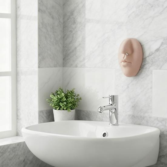 Настенный дозатор мыла Yousheng в форме носа с прочной клейкой основой, легко сжимаемый силиконовый насос для жидкого мыла