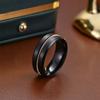 1 шт. Модное, многофункциональное, простое и благородное черное матовое кольцо из титановой стали на шнурке