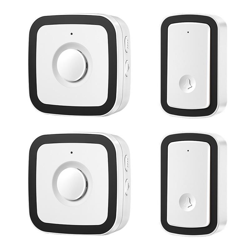 Smart Waterproof Wireless Doorbell for Home with Remote Music Control, Two-to-Two Connectivity, Ideal for Elderly