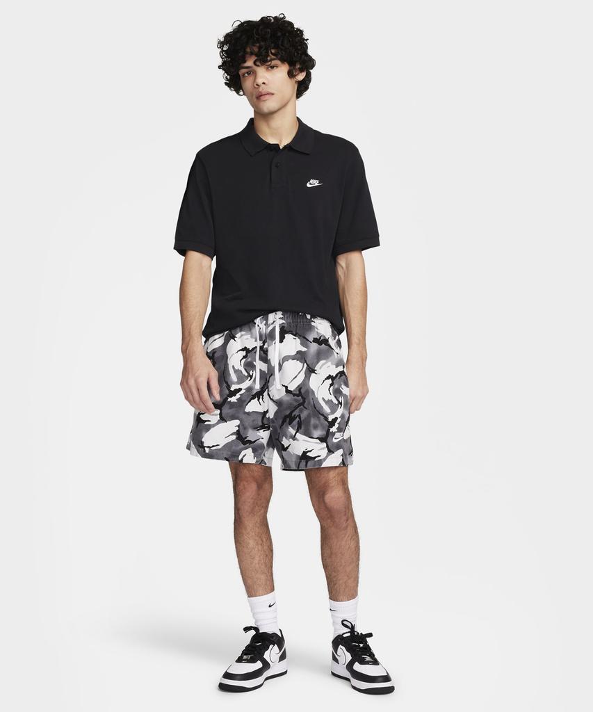 Nike Клубная футболка-поло с коротким рукавом M - Черная:Белый / Fn3895-010