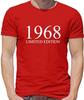 1968 Ограниченная серия - Футболка - Подарок на день рождения 56-й 56 Возраст Подарок