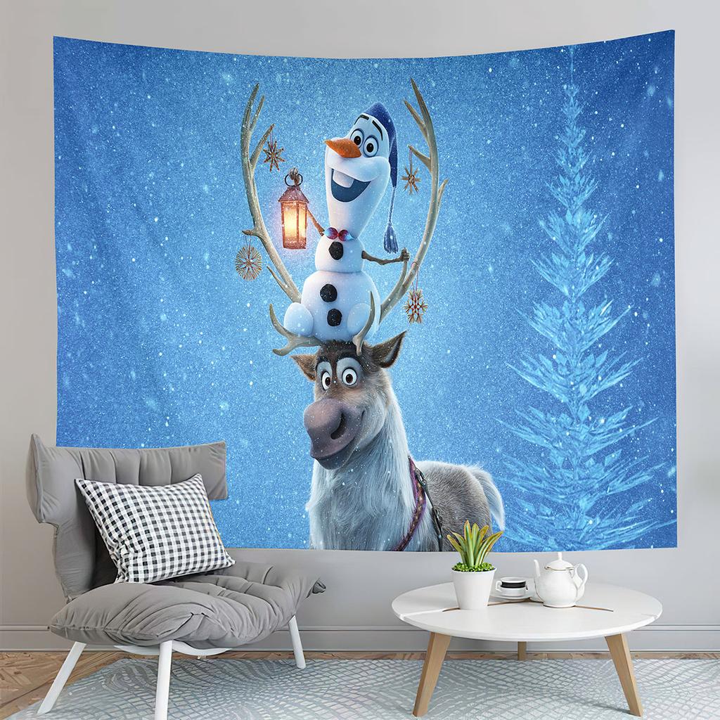 Мультфильм Лось Домашний Декор Гобелен Милый Рождественский Художественный Настенный Гобелен Гостиная Спальня Общежитие Настенный Декор Фон Ткань