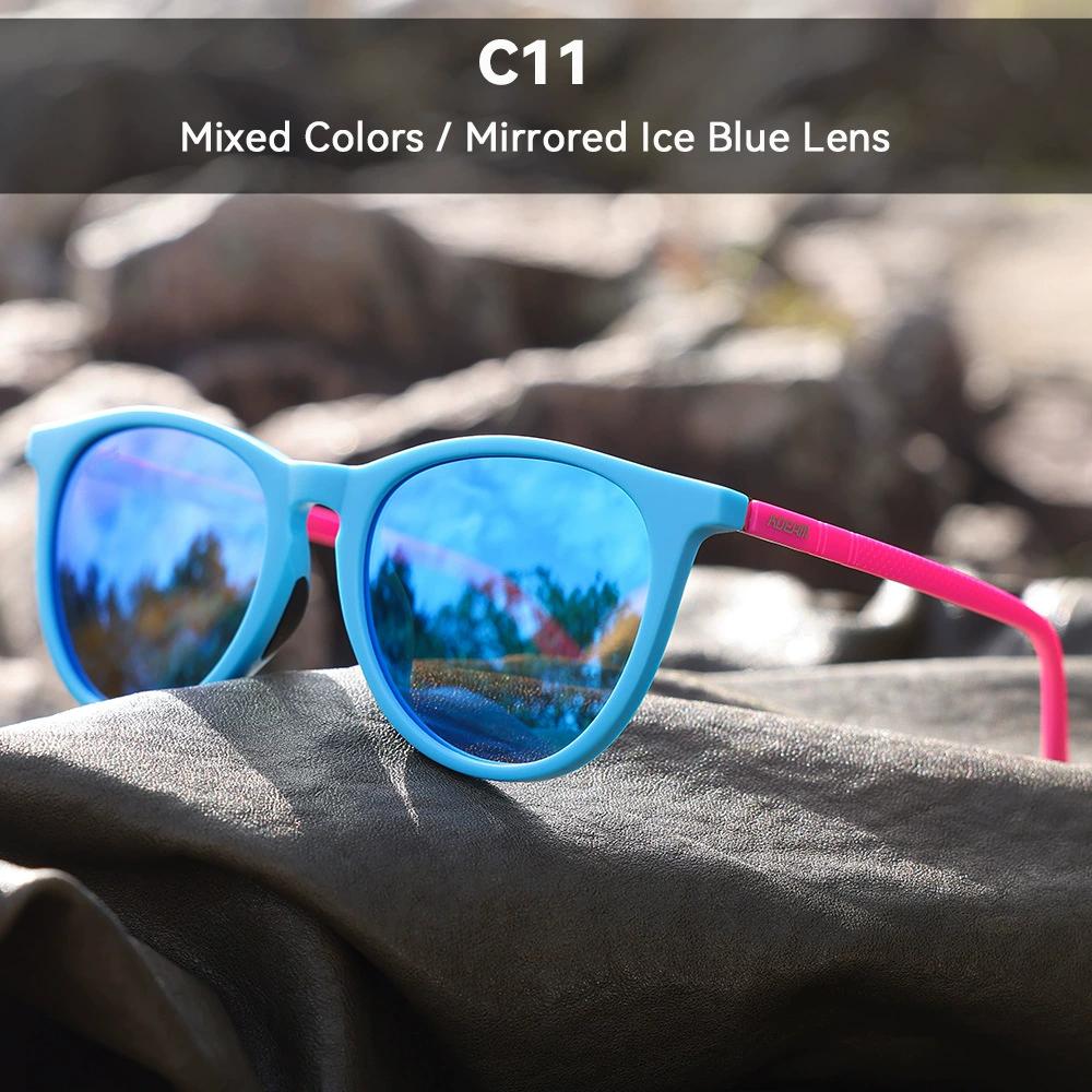 New KDEAM Brand Simple Stylish Design Vintage Men Polarized Sunglasses Fashion Women Oval Glasses Filter Reflected Light Eyewear