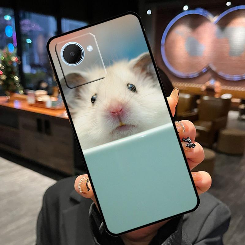 Cute Lovely Pet Hamster Case For Realme 14 Pro Plus 13 12 11 15 GT6 GT7 Pro C55 C51 C35 C53 C61 C65 C67 C63 C71 C75