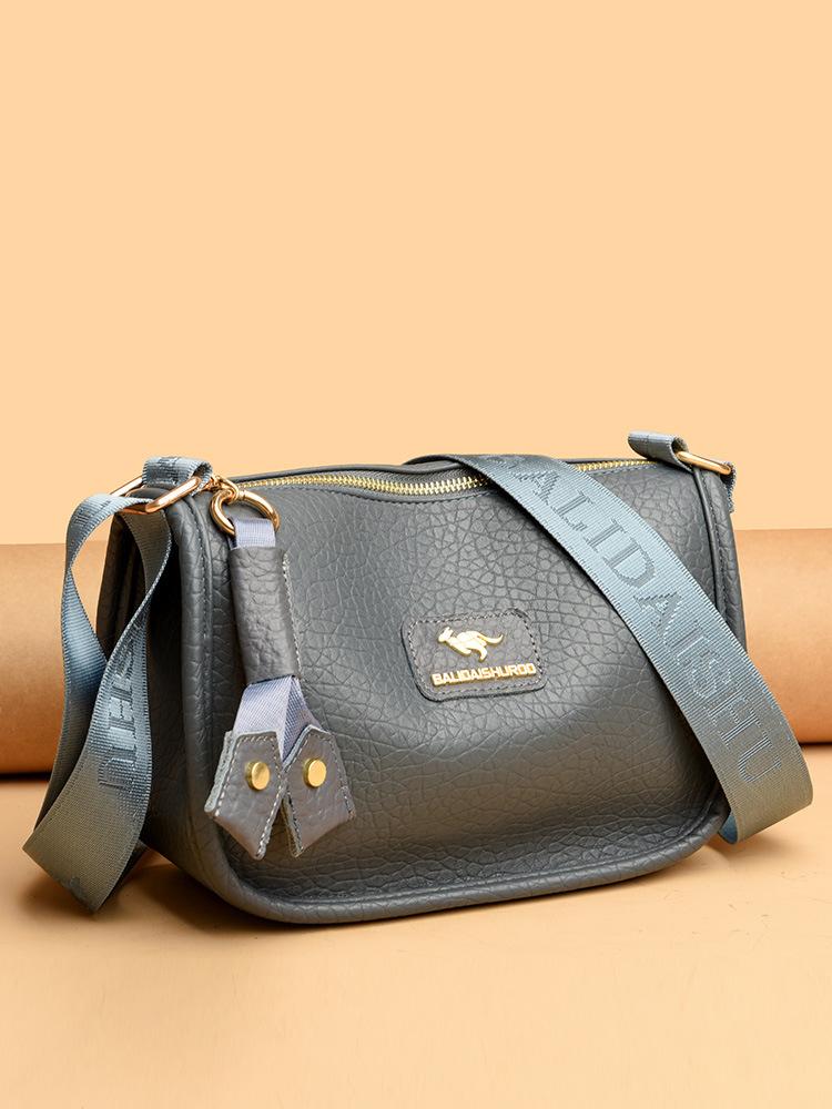 Женская сумка Женская сумка через плечо Простая большая вместительная сумка-подушка Мягкая кожаная сумка-мессенджер для мам среднего и пожилого возраста