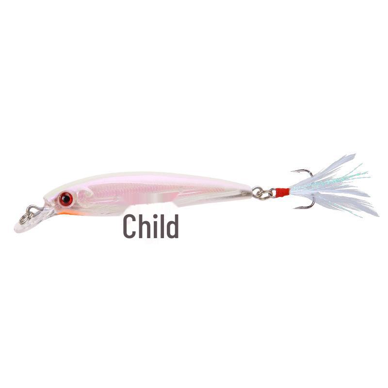 Горячая приманка Minnow Triple Feather Hook для окуня и мандарина, пресноводная и морская, 7 г, 10,5 см