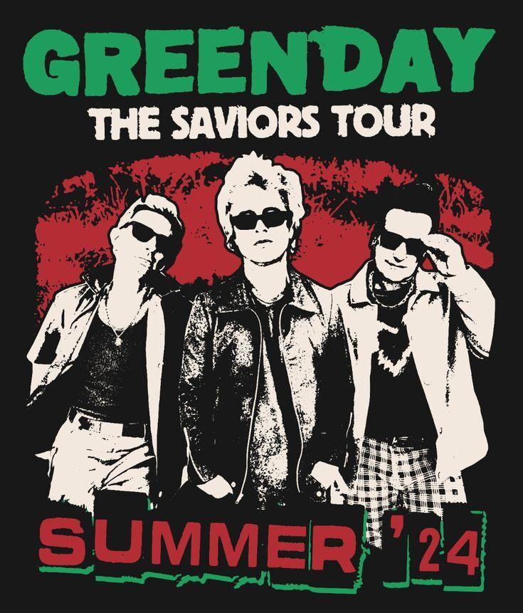 Green Day Band The Savior Tour Graphic Print Unisex AHN00219 Unisex T-Shirt