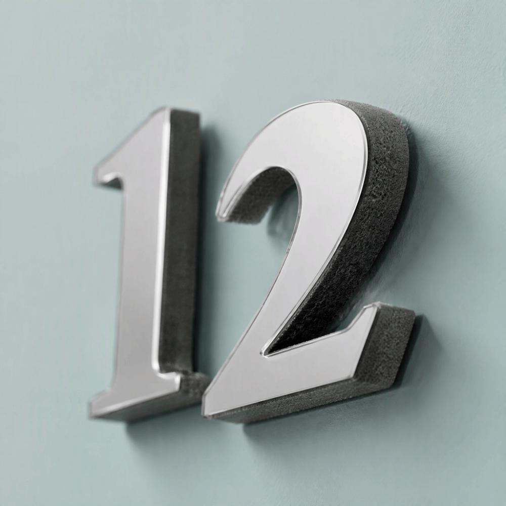 3D Mirror Surface DIY Wall Clock Silver Frameless Wall Clock 3D Wall Clock  Bedroom Wall Decor