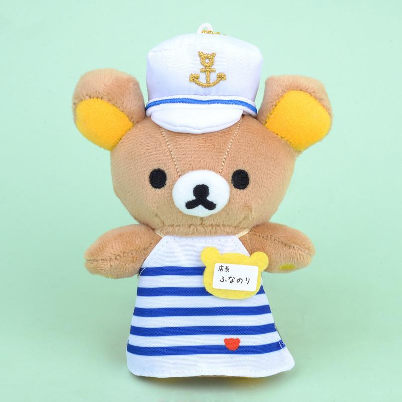 Плюшевый брелок Рилаккума, мультяшная игрушка, мягкая кукла-животное, украшение, детский подарок