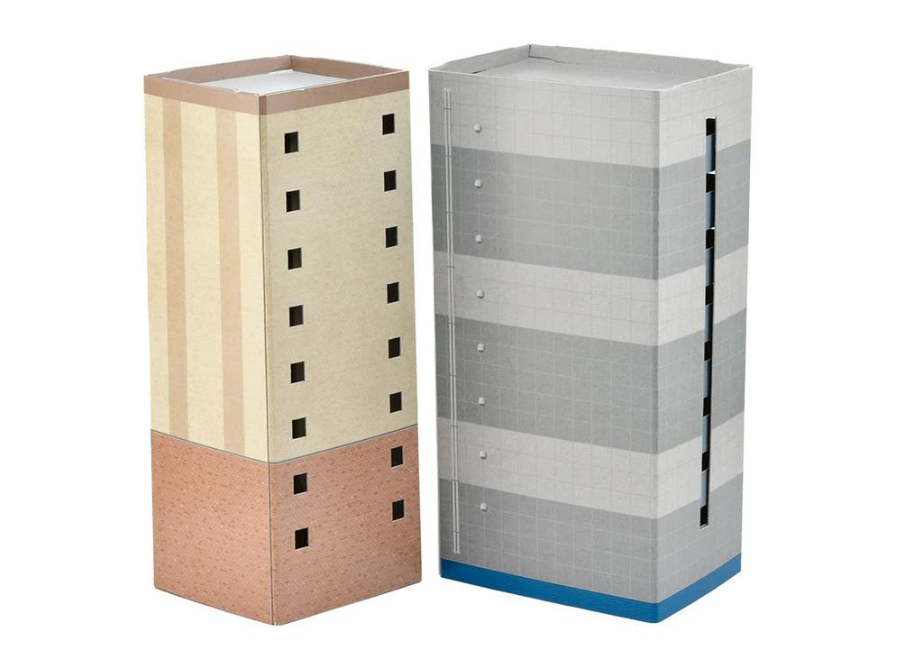 TOMYTEC Paper Structure C04 Heights Tennant Building Diorama Supplies Eco-Rakuture