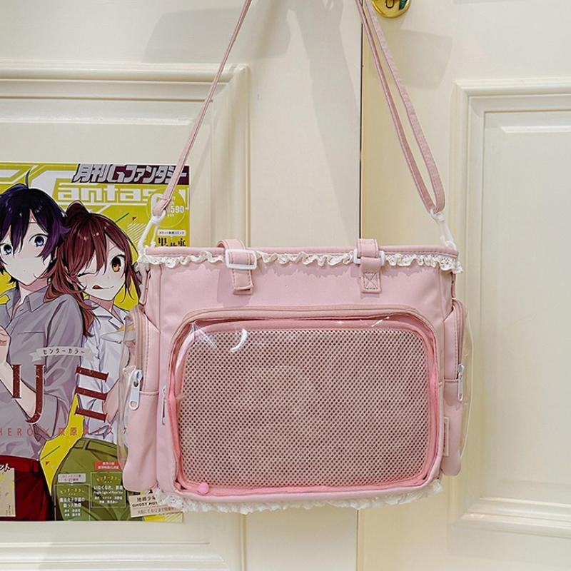 Ballet Girls Large Capacity Kawaii Itabag Japanese Transparent JK Shoulder Crossbody Bags Gift For Friends Teenage School Bags
