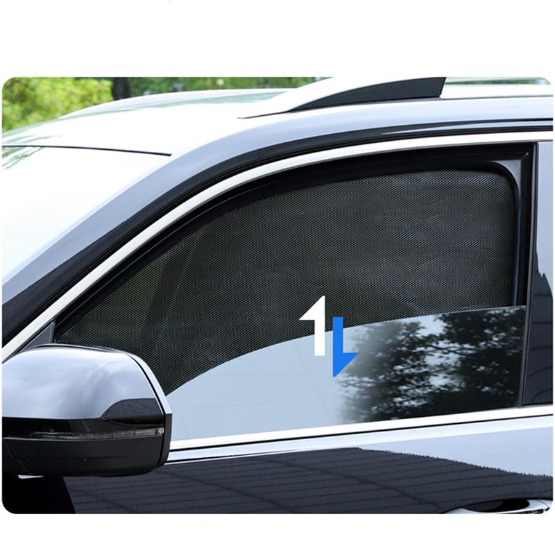Магнитный автомобильный козырек от солнца, защита от ультрафиолета, автомобильная штора, солнцезащитный козырек на окно автомобиля, сетчатый солнцезащитный козырек на боковое окно, летняя защитная оконная пленка