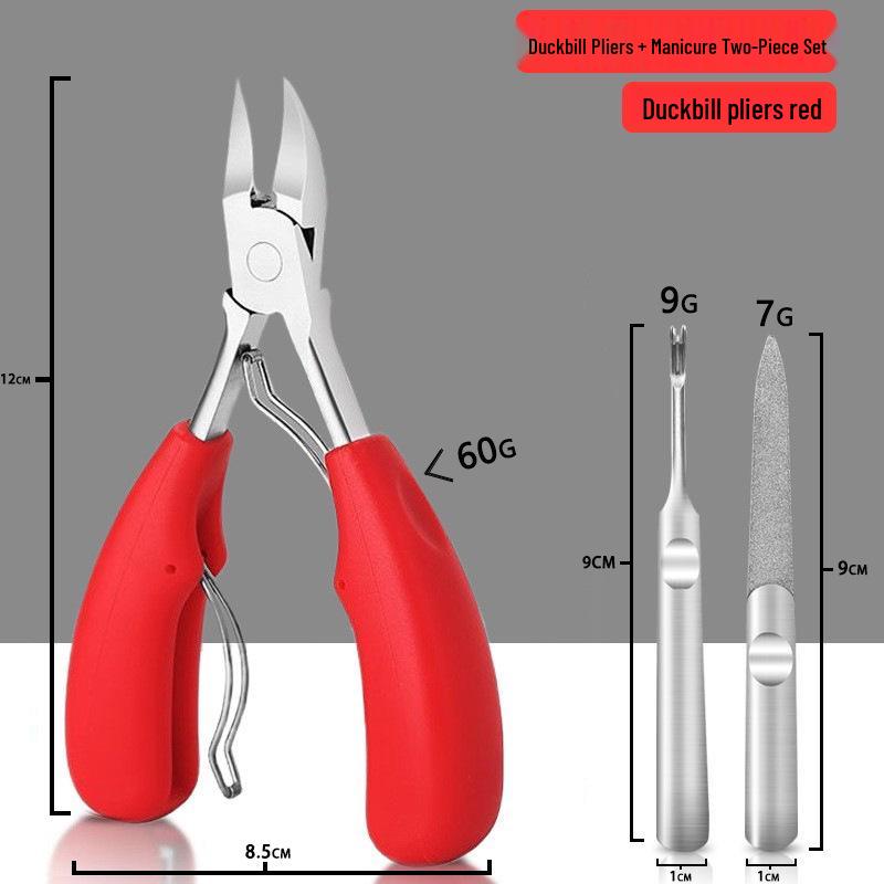 Eagle Beak Curved Nail Clippers for Ingrown Nails - Manicure & Pedicure Set