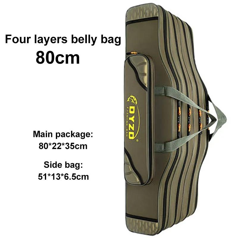 Layer Foldable 70cm130cm 234 Protable Fishing Rod Carrier Bag Fish Pole Tool Storage Bag Case Waterproof Fishing Tackle Xa81g