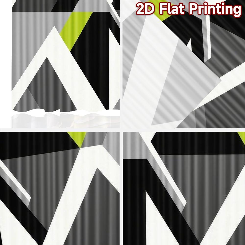 2D плотный Фотофон Баннер Геометрические Зеленые Треугольники 100% Полиэстер Декор для Семейной Вечеринки в Спальню