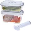 STATUS Set De 5 Pots Sous Vide, 157530, Blanc