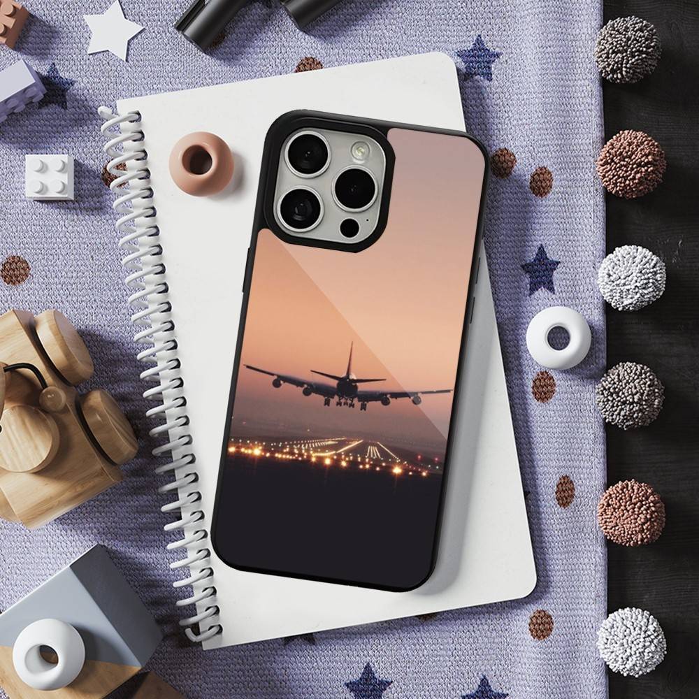 Авиация Арт Самолет Телефон Для iPhone 17,14,11,15,16,13,12,Pro,Max,Для Magsafe,Plus,Mini, Магнитный Чехол для Беспроводной Зарядки
