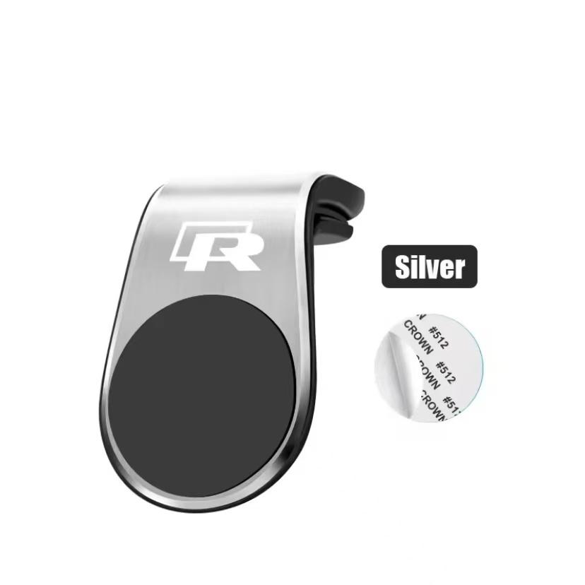 Magnetic Car Phone Holder GPS Navigator Stand Accessories For VW GTI Polo Golf Passat Tiguan Arteon Taigo Caddy Jetta Tire Valve