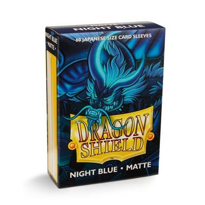Матовые синие рукава Dragon Shield в японском стиле, коробка из 60 шт.