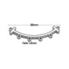 10pcs Stainless Steel Cylinder Multi Holes Necklace Bracelet Layer Charms Findings Bail Chain Connector Clasp DIY Jewelry Making