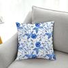 Office Living Room Home Pillowcase Blue and White Porcelain Printed Pillowcase Car Ornaments