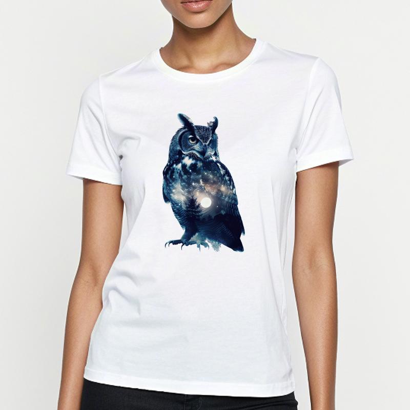 Творческие животные с пейзажем Термоперевод Винил Лесные животные Parches Ropa Футболки Толстовки Сделай Сам Одежда Наклейки Пользовательские