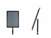 Stainless Steel Vertical Advertising Standee Display Stand for Hotels