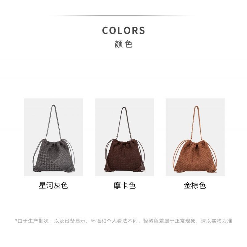 "Woven Garbage Bag" High-silk Matte Cowhide Hand-knitted Shoulder/cross-body Bag