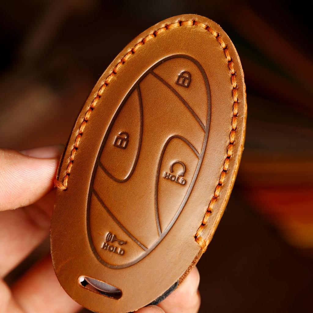 Чехол для автомобильного ключа GUSHIBEI из натуральной кожи для Hyundai 2023