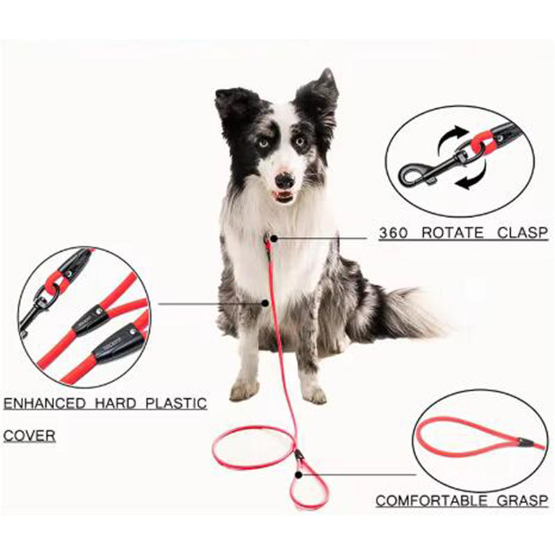 Round Pet Leash 6mm Anti Entanglement Outdoor Dog Leash Cat Leash Safety Rope Explosion-proof Dog Walking Device