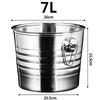 3L/5L/7L Tiger Head Stainless Steel Ice Bucket Wine Champagne Wine Chiller Wine Bottle Cooler Champagne Beer Ice Barrel Barware