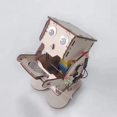 DIY Модель Робота, Поедающего Монеты, Обучающий Паровой Проектный Набор, Детский Научный Эксперимент, Образовательная Игрушка, Деревянный Сборочный Набор