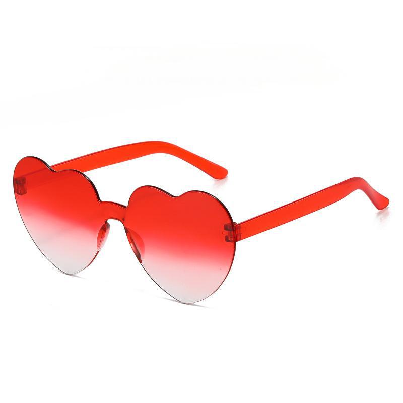 Модные солнцезащитные очки в форме сердца в европейско-американском стиле для женщин - Маскарадная вечеринка и забавные очки
