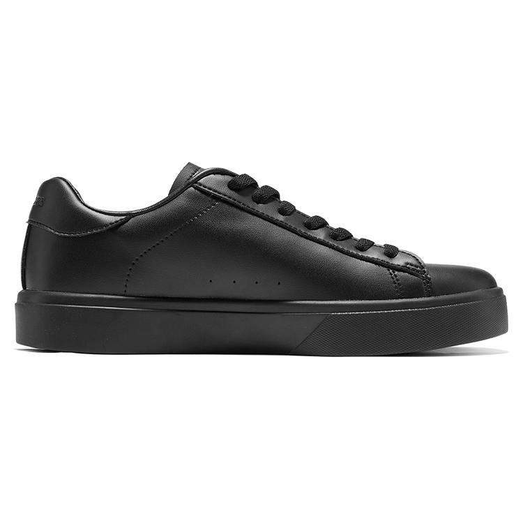 Skechers Детская Модная Повседневная Классическая Блестящая Низкая Обувь на Шнуровке Кроссовки Детские Кроссовки Черные 310095L-BBK