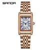 SANDA 1116 Dial Water Resistant Quartz Movement Business Women Analog Wrist Watch New Fashion Elegant Design Rectangle