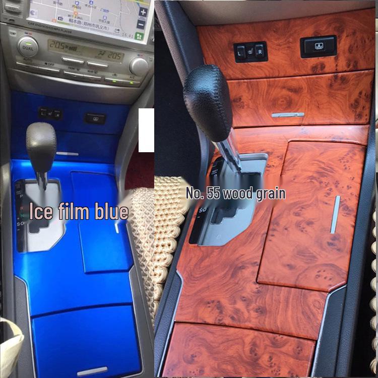 6th-Gen Camry Gear Panel Carbon Fiber Interior Stickers